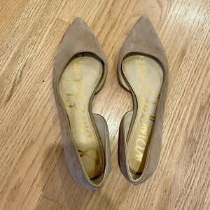 Sam Edelman Pointed Toe Ballet Flat Nude